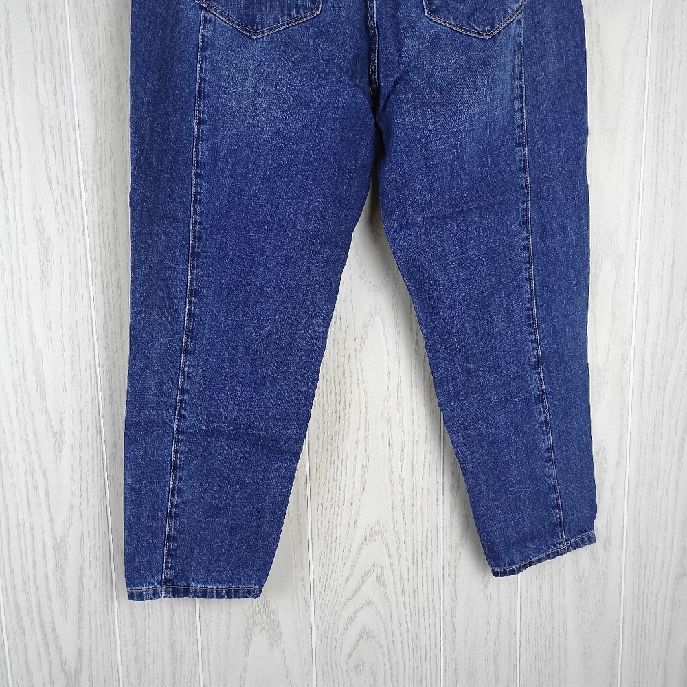 Nature High Rise size 9/28 medium blue jeans distress Capri denim 100% cotton - Picture 7 of 13
